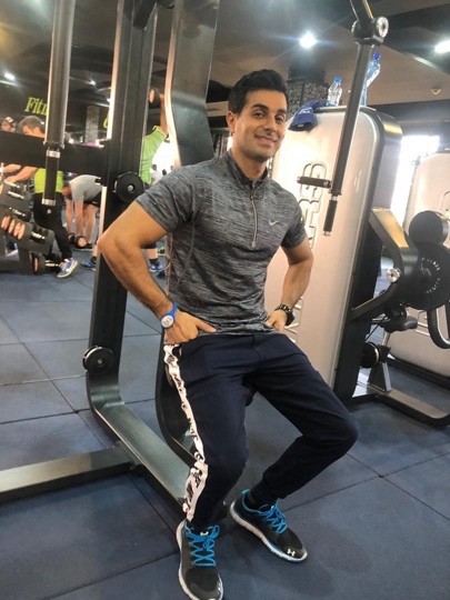 Mah Ghasemi in the gym